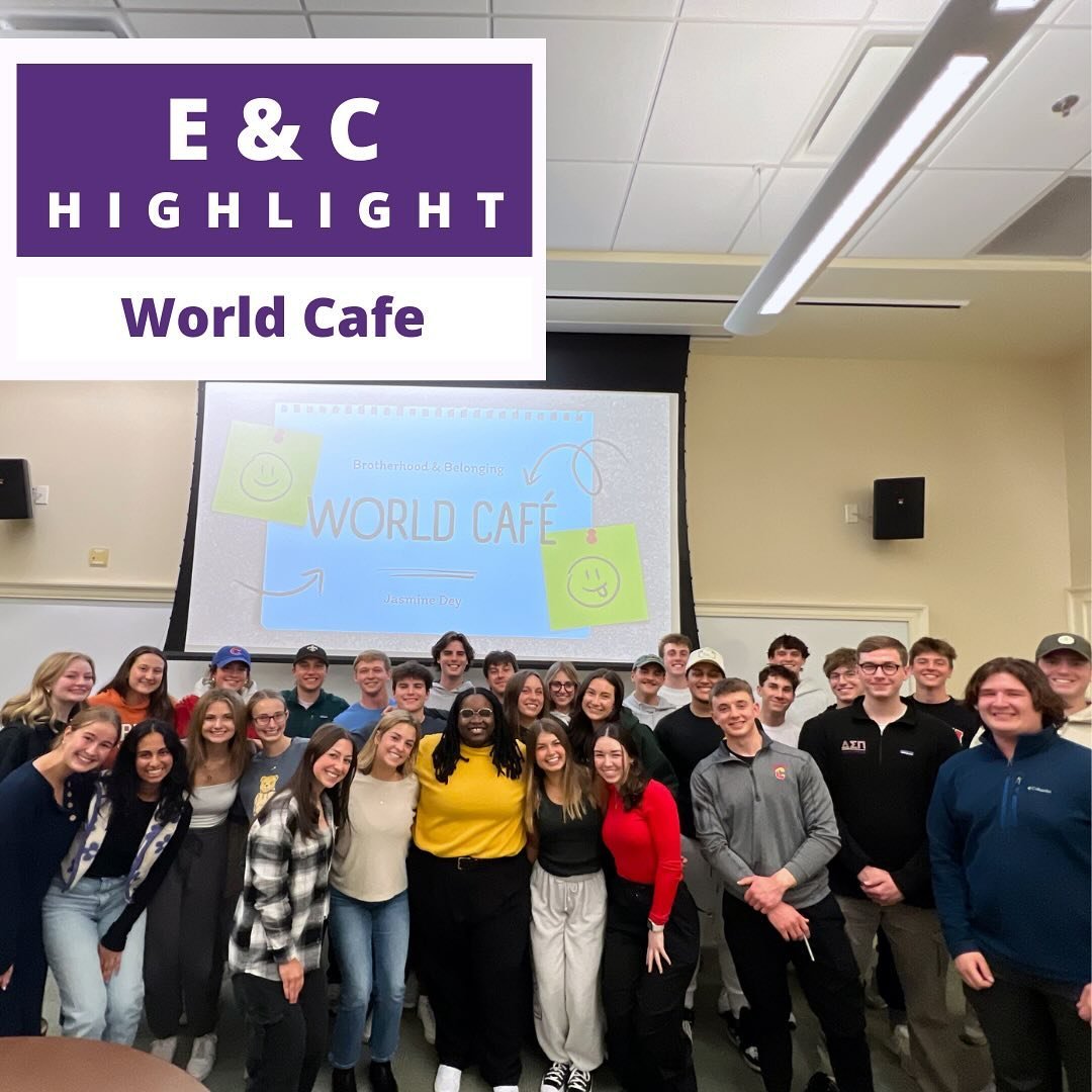 Last Thursday, our brothers participated in Ethic &amp; Culture&rsquo;s largest event of the semester, The DEI World Caf&eacute;! 💫 It was an immersive experience where we came together, challenged our beliefs, and engaged in dialogue about importan