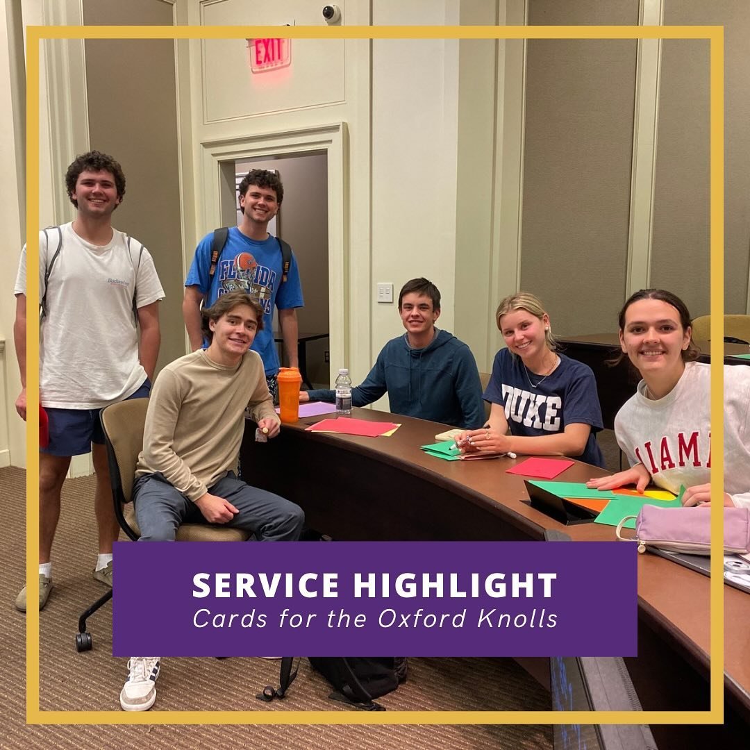 Our newest PC participated in a service event after last night&rsquo;s Halloween chapter! They spent time writing cards to the Oxford Knolls and were all excited to contribute to this pillar! 💜

#dosomethingpowerful #deltasig #miamiuniversity