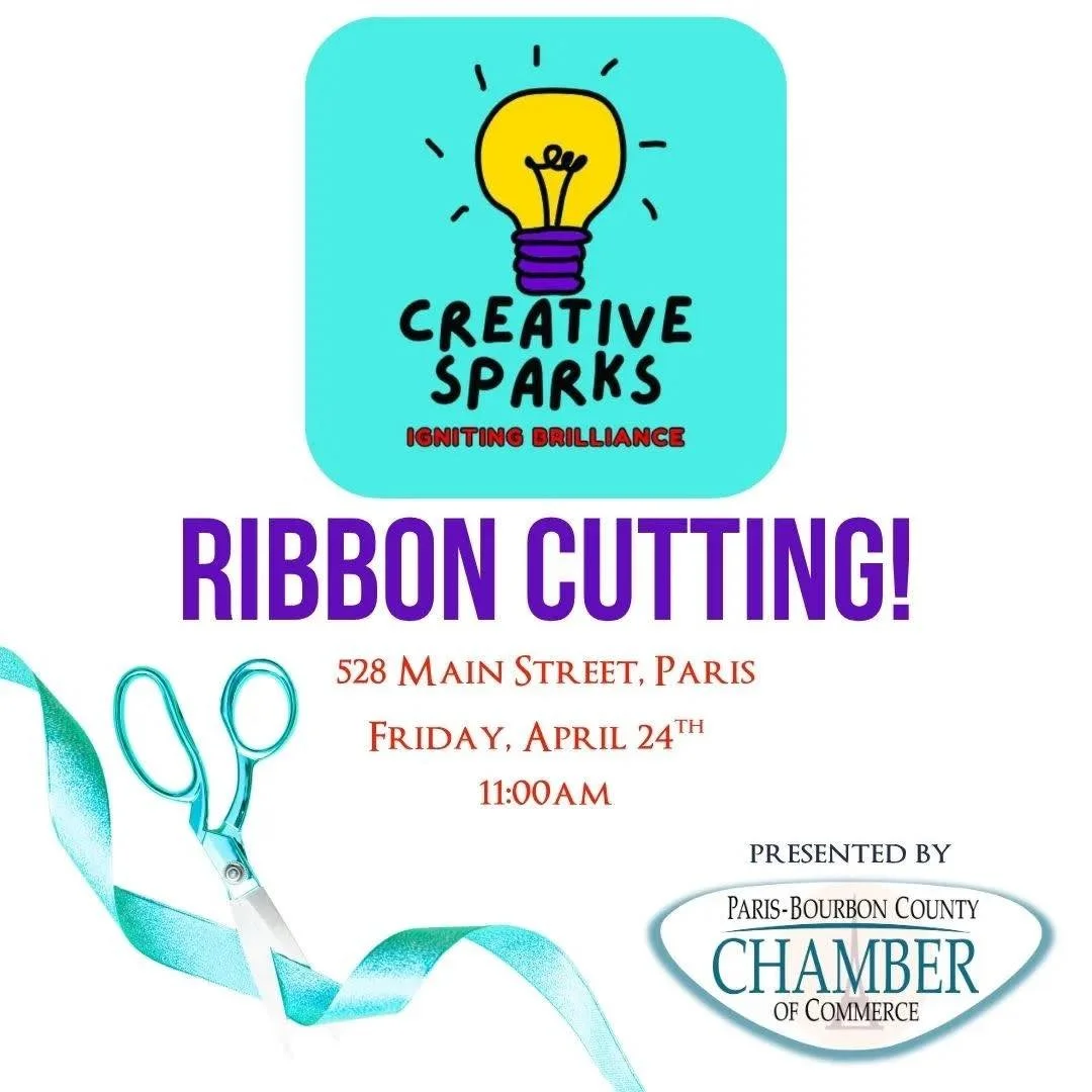 Join us in celebrating the grand opening of Creative Sparks at their upcoming ribbon cutting ceremony!

Creative Sparks is an exciting new addition to our community&mdash;a dynamic kitchen incubator and private event space designed to bring people to