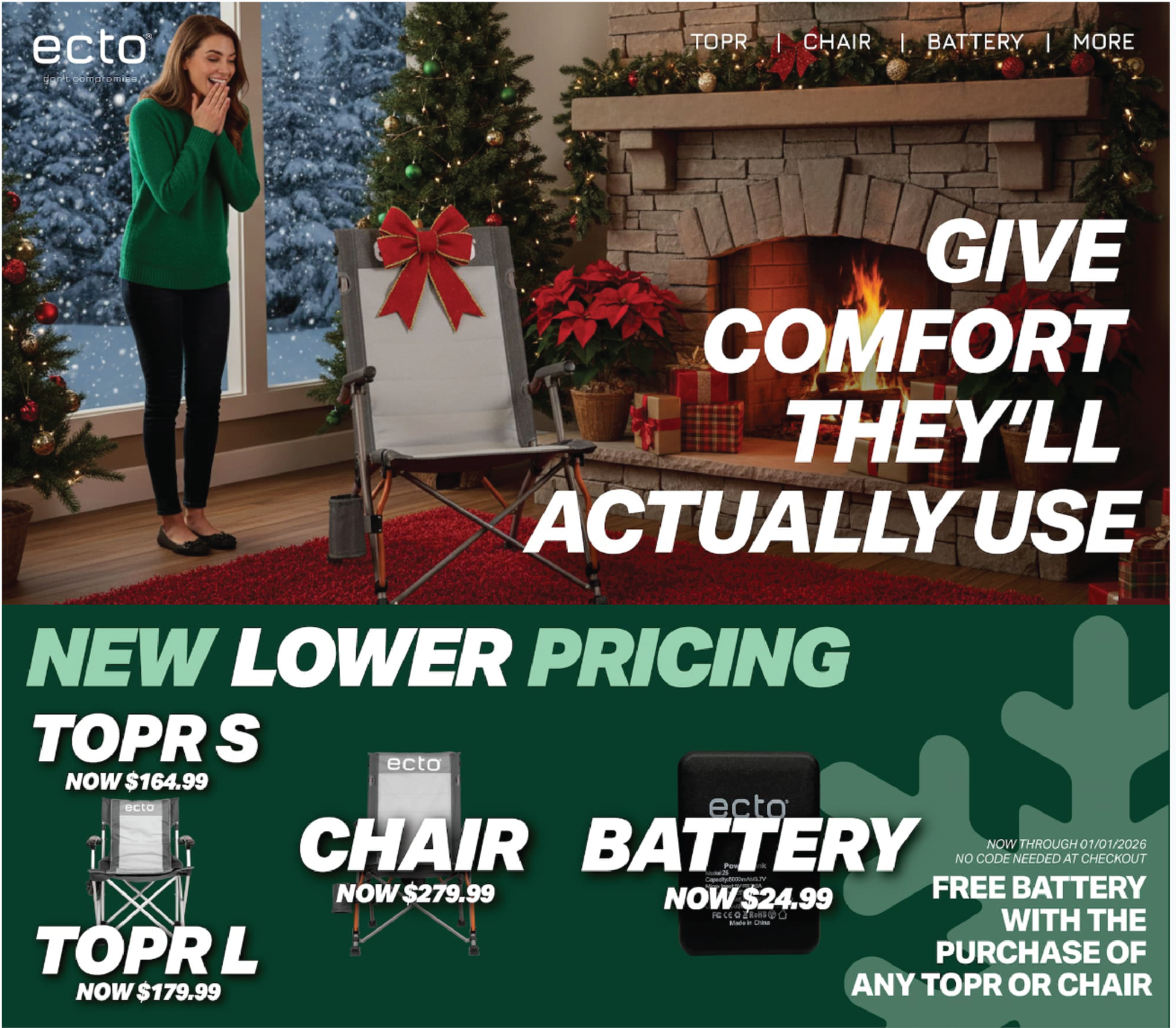 Give Comfort Xmas Email Campaign