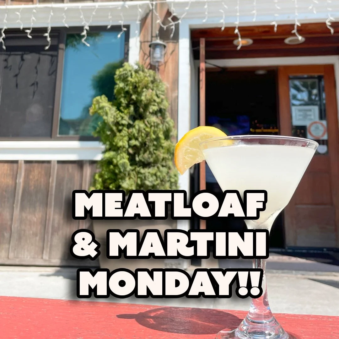 🍽️ Meatloaf &amp; Martini Monday Is Back @ The Hangout!!
🥩 BOGO Meatloaf Dinner Or Meatloaf Sandwich w/ Any 2 Drinks!!
🍸 $8 Martinis, Lemon Drops, Manhattans &amp; More!!
🎶 Comfort Food, Killer Cocktails &amp; Laid-Back Vibes!!
✨ Mondays Just Got