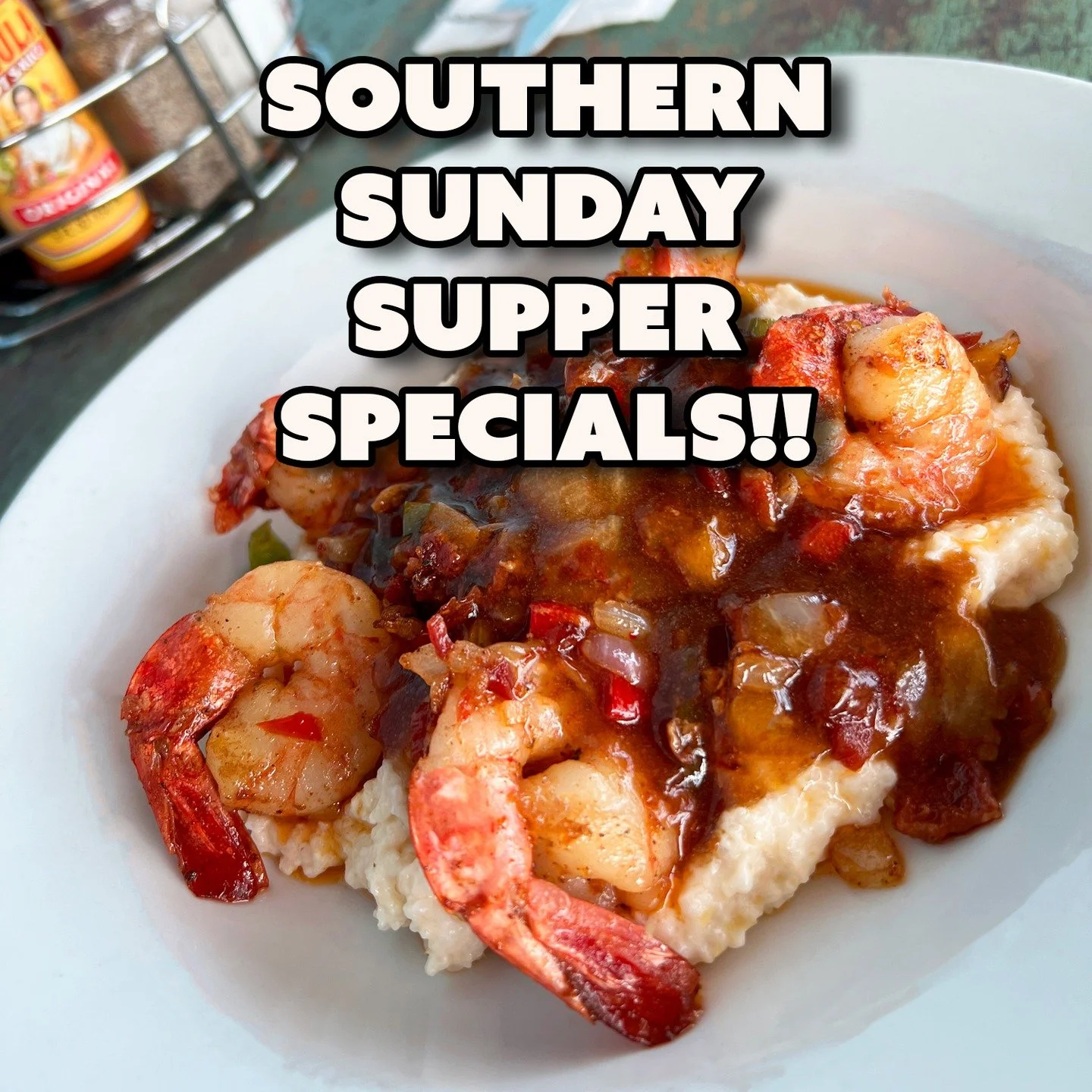 🍽️ Southern Sunday Vibes Are On @ The Hangout!! 🌴

✨ Come Catch the Flavor Wave Starting @ 2 PM!!

🔥 Shrimp &amp; Grits So Good They Should Be Illegal!!

🍗 Chicken-Fried Chicken That Tastes Like Sunday @ Grandma&rsquo;s!!

🥩 Bourbon-Braised Beef