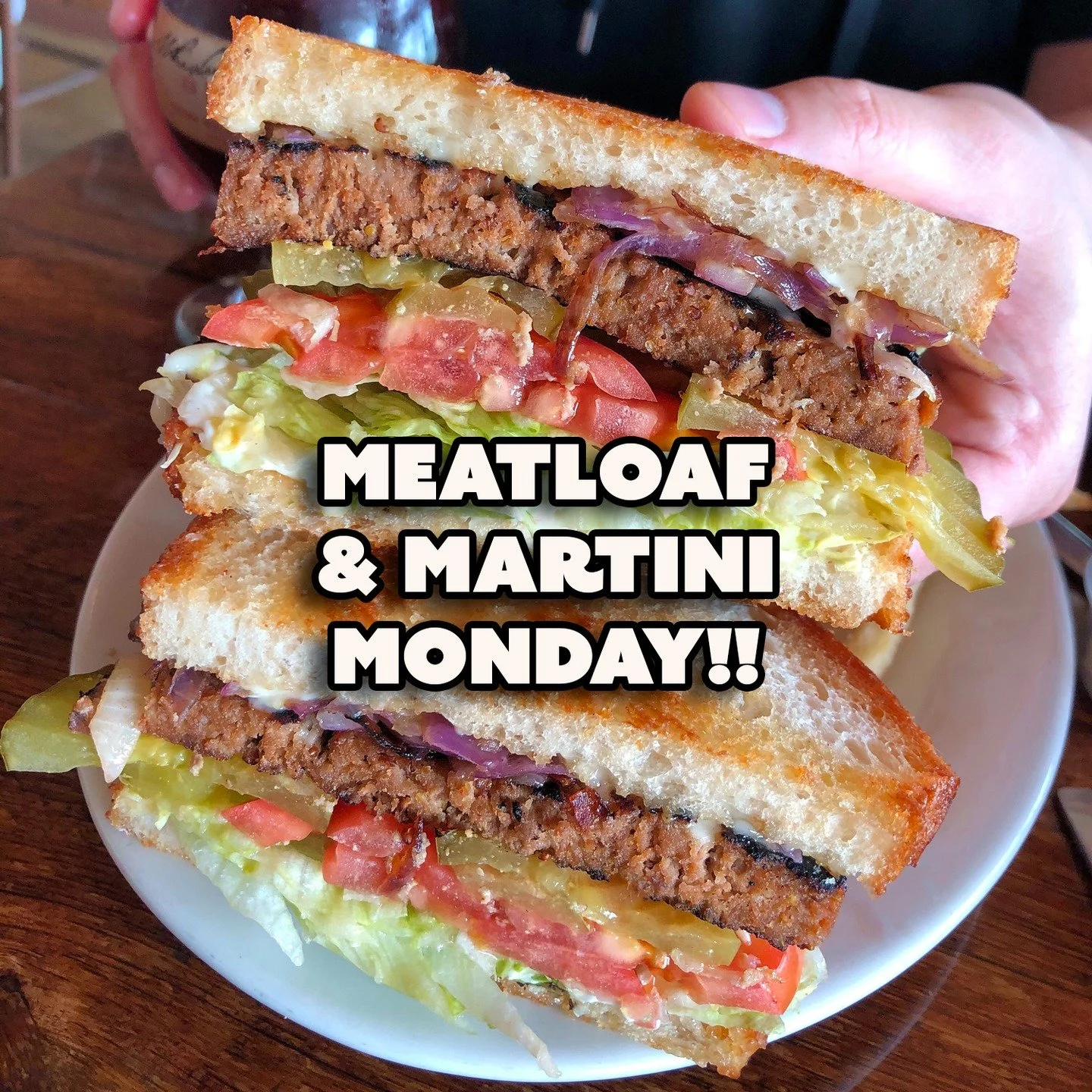 🍽️ Meatloaf &amp; Martini Monday Is Back @ The Hangout!!
🥩 Buy 1, Get 1 FREE Meatloaf Dinners or Meatloaf Sandwiches w/ Any 2 Drinks!!
🍸 Sip On $8 Martinis, Lemon Drops, Manhattans &amp; More!!
🎶 Comfort Food, Cool Vibes &amp; Cocktails That Hit 