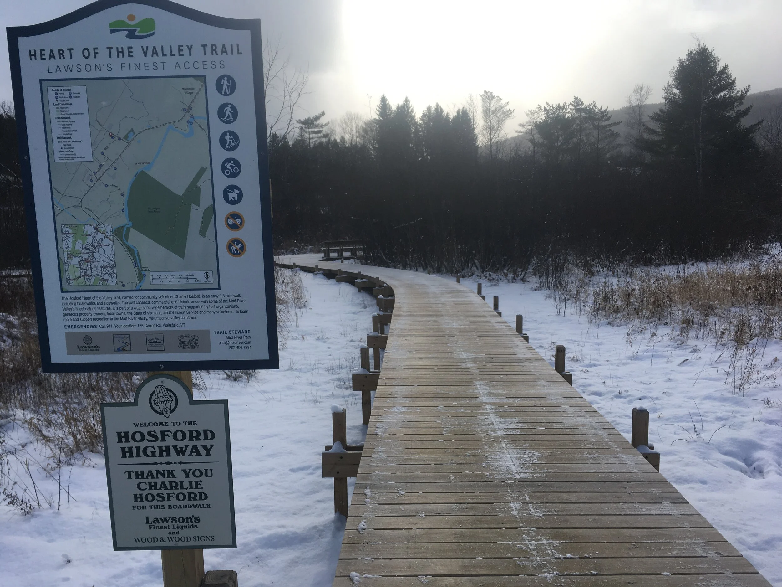 Heart of the Valley Trail this Winter