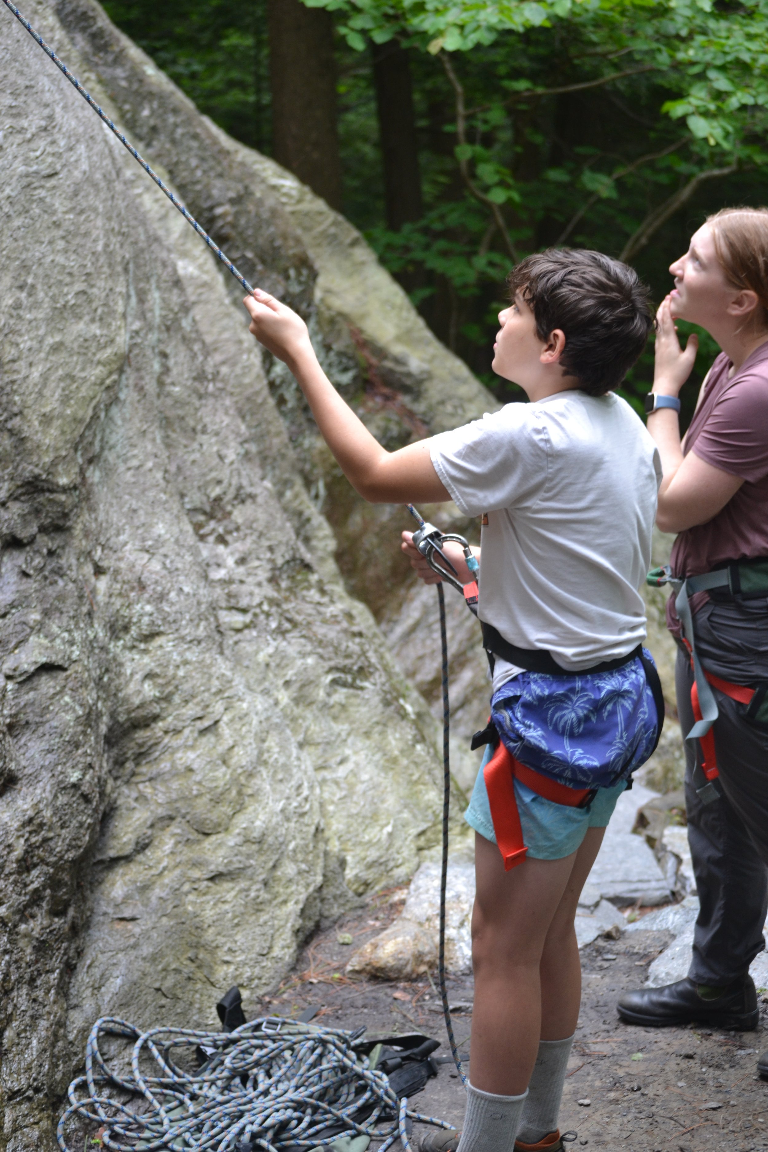 Miles on belay