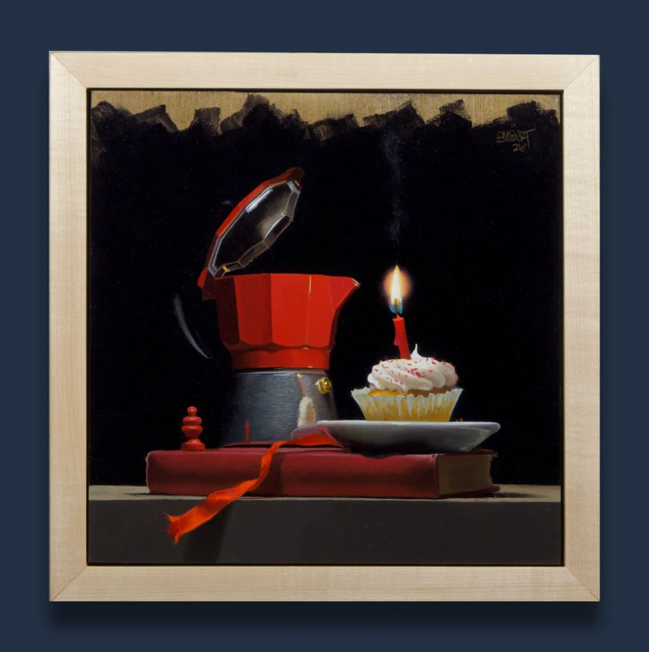 Coffee Cake in Red 
10x10" - oil on panel - $2550
Anderson Fine Art (St Simons Island GA)