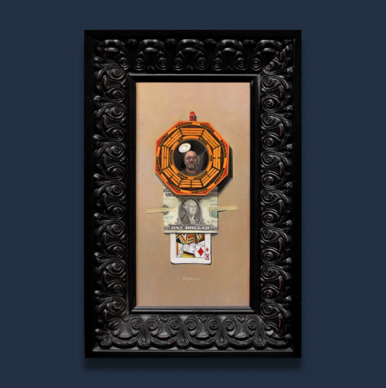 A King, A President, An Artist
Pastel / 6x12"