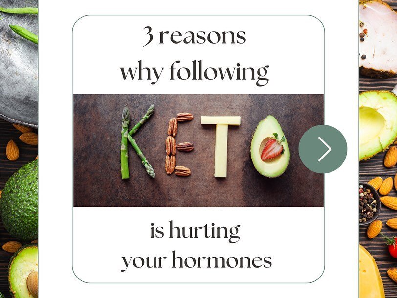 Thinking of trying the keto diet? 🤔

⚠️ Women over 40 should take caution - research shows it can have a serious, long-term impact on your hormones. From deficiencies in essential nutrients to increased testosterone levels, this fad diet may cause m