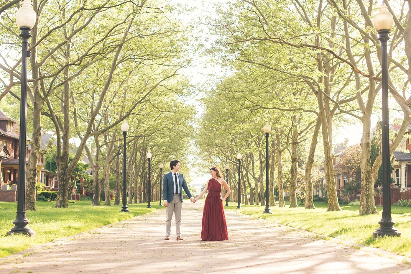 Detroit engagement photograph focusing on emotion rather than detail.