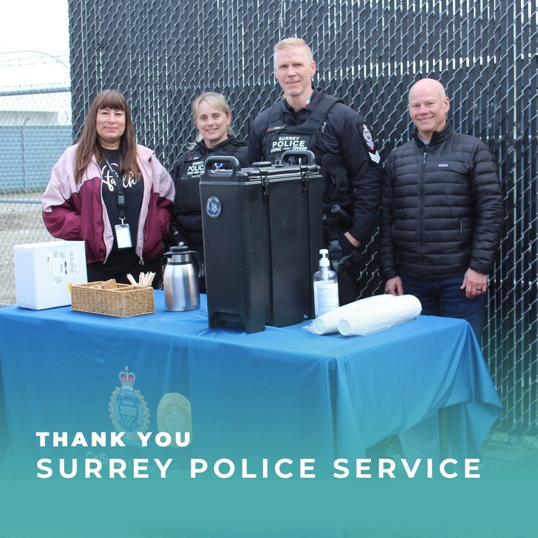 Every Wednesday, Surrey Police Service hosts Coffee with the Community at Surrey Urban Mission, fostering connections and conversations. 🚔☕

Thank you for your service SPS!