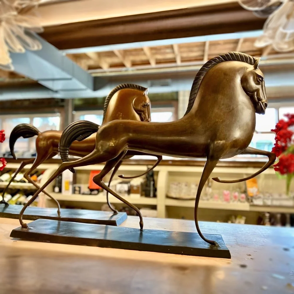 Bronze Horse Sculptures in the Style of Boris Lovet-Lorski