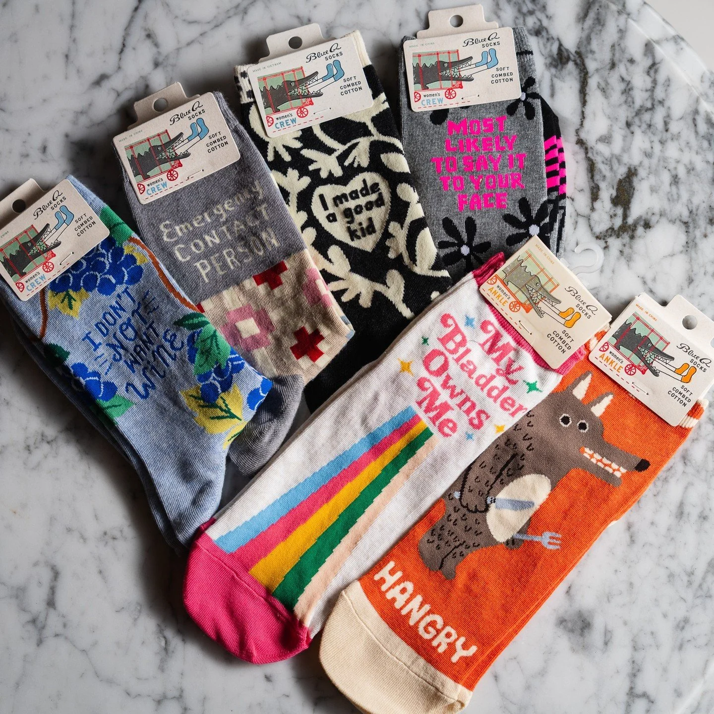 Some are sassy, some are silly, and some are a little salty&mdash;just like the people who wear them. Our sock drawer is full of personality-packed pairs that make the perfect little gift (or treat for yourself).

📍 Metamora General
Sunday&ndash;Thu
