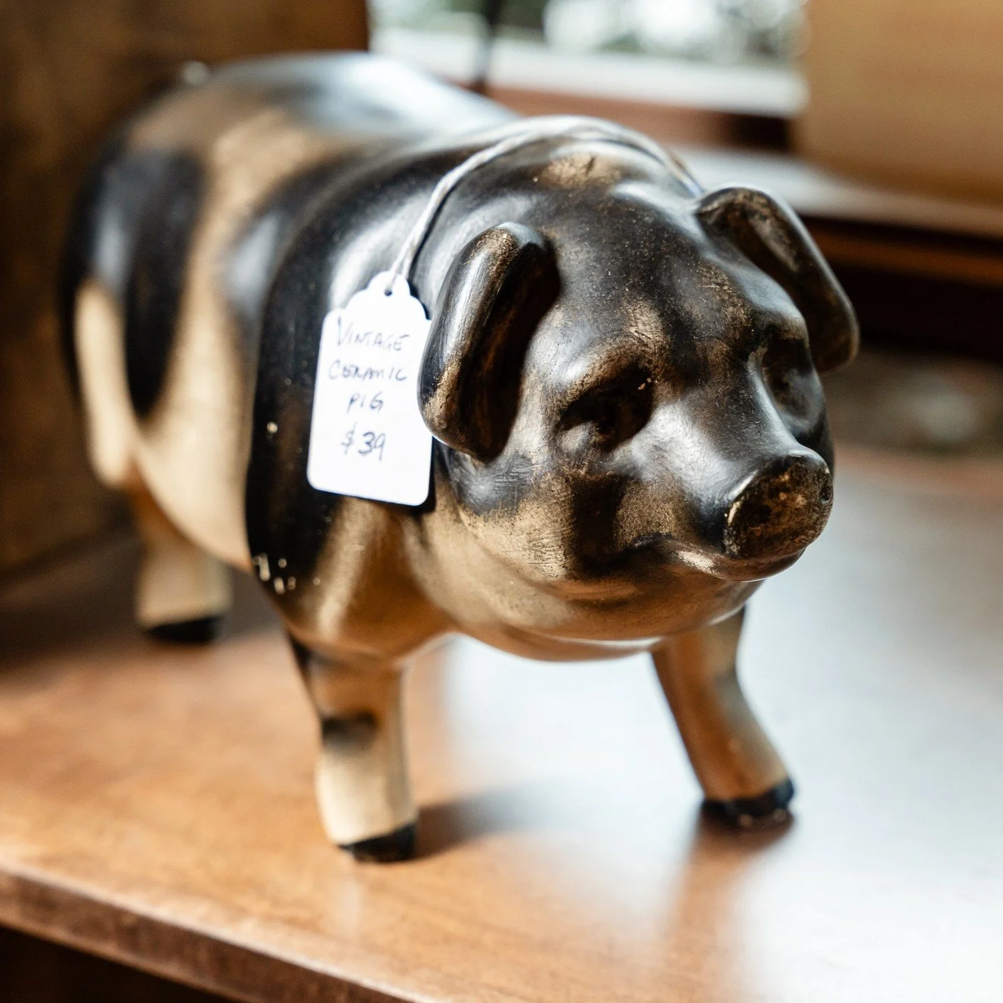 Full of personality and patina. These vintage pig banks have a charm all their own&mdash;each one a little different, each one with a story.