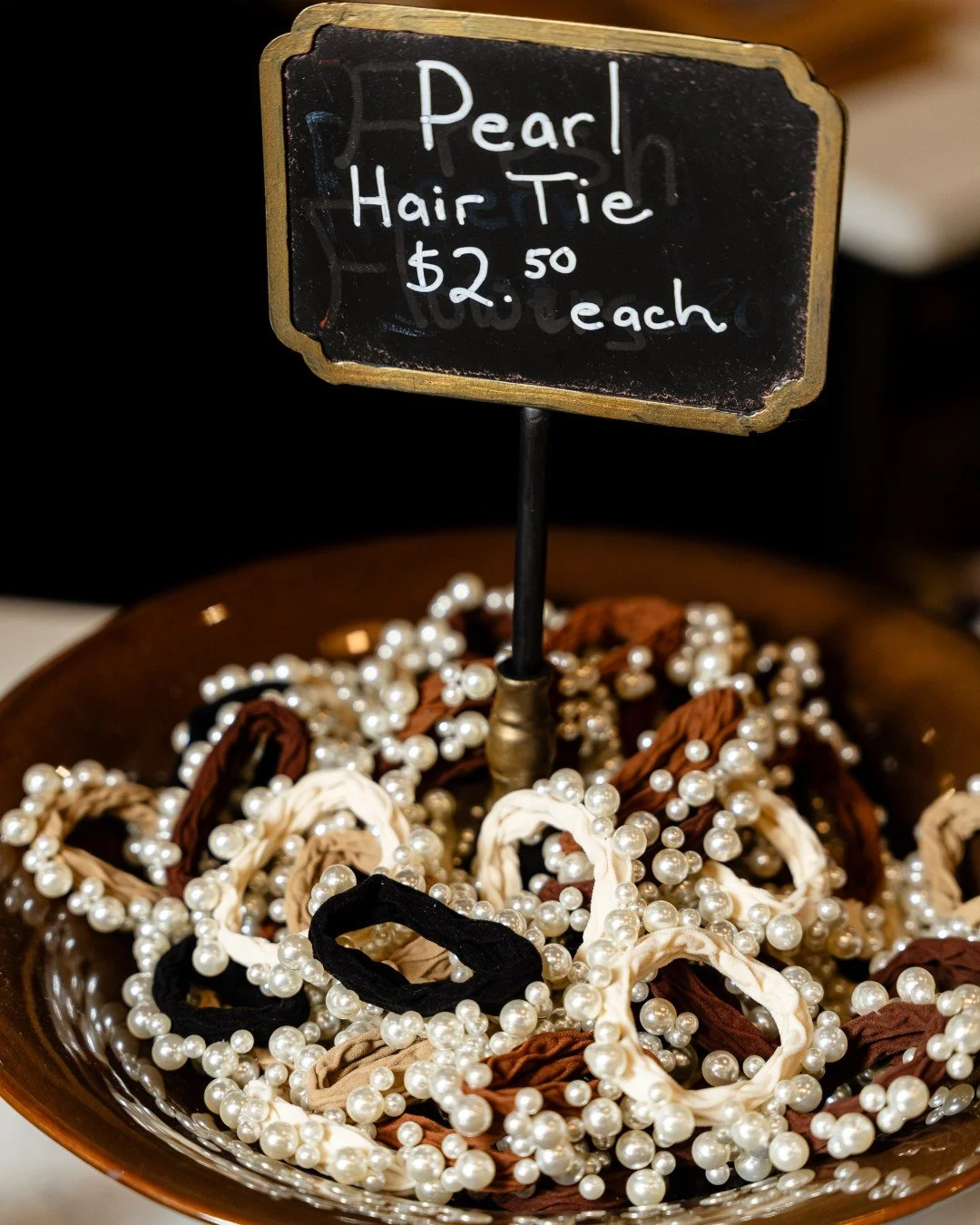 Pearl hair ties &mdash; practical &amp; pretty.