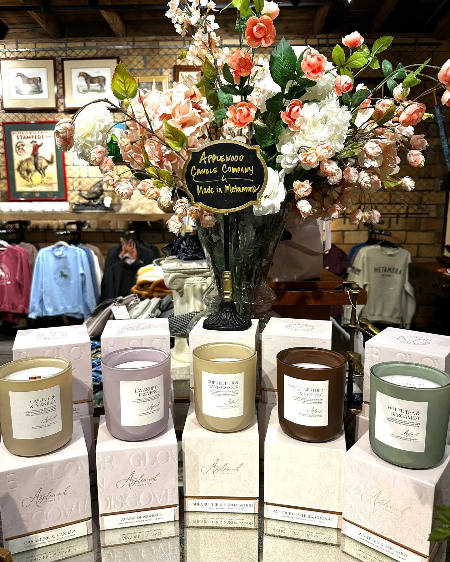 New spring scents have arrived at Metamora General! These Applewood Candle Company candles are made right here in Metamora and bring fresh seasonal fragrance into your home. Two favorites for spring: Lavande de Provence and White Tea &amp; Bergamot&m