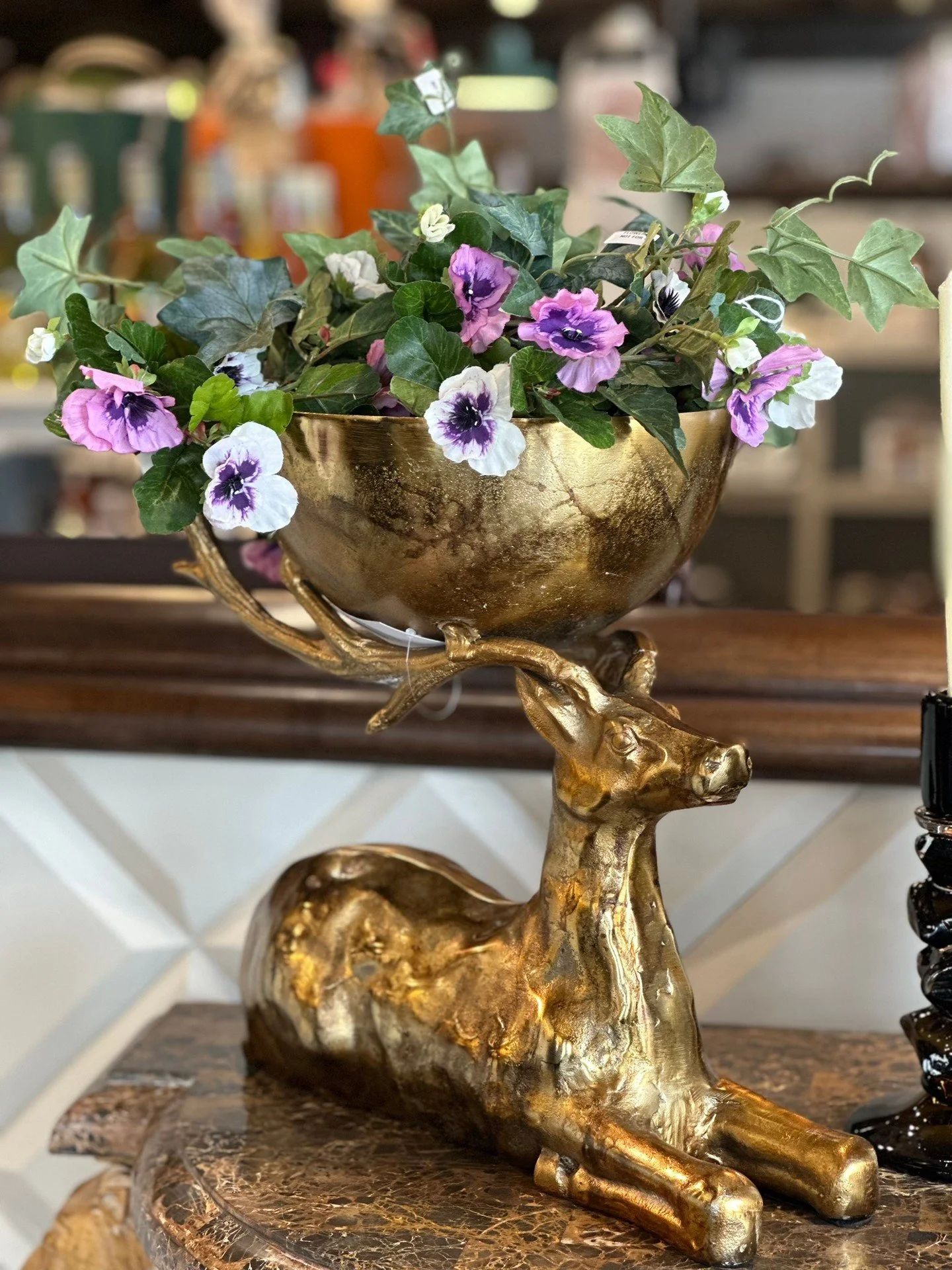 Not your average planter. ✨🦌

This gold deer centerpiece feels like something straight out of a storybook &mdash; equal parts woodland charm and statement d&eacute;cor. Filled with florals, greenery, or seasonal stems, it instantly becomes the focal