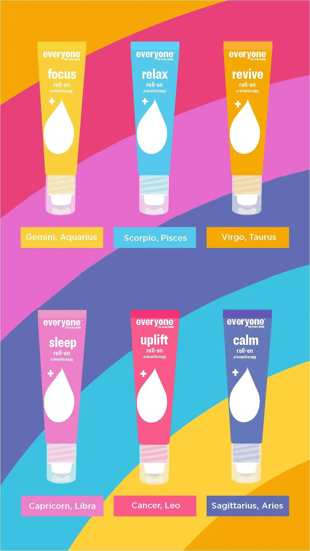 Roll On Aromatherapy Campaign: Astrology