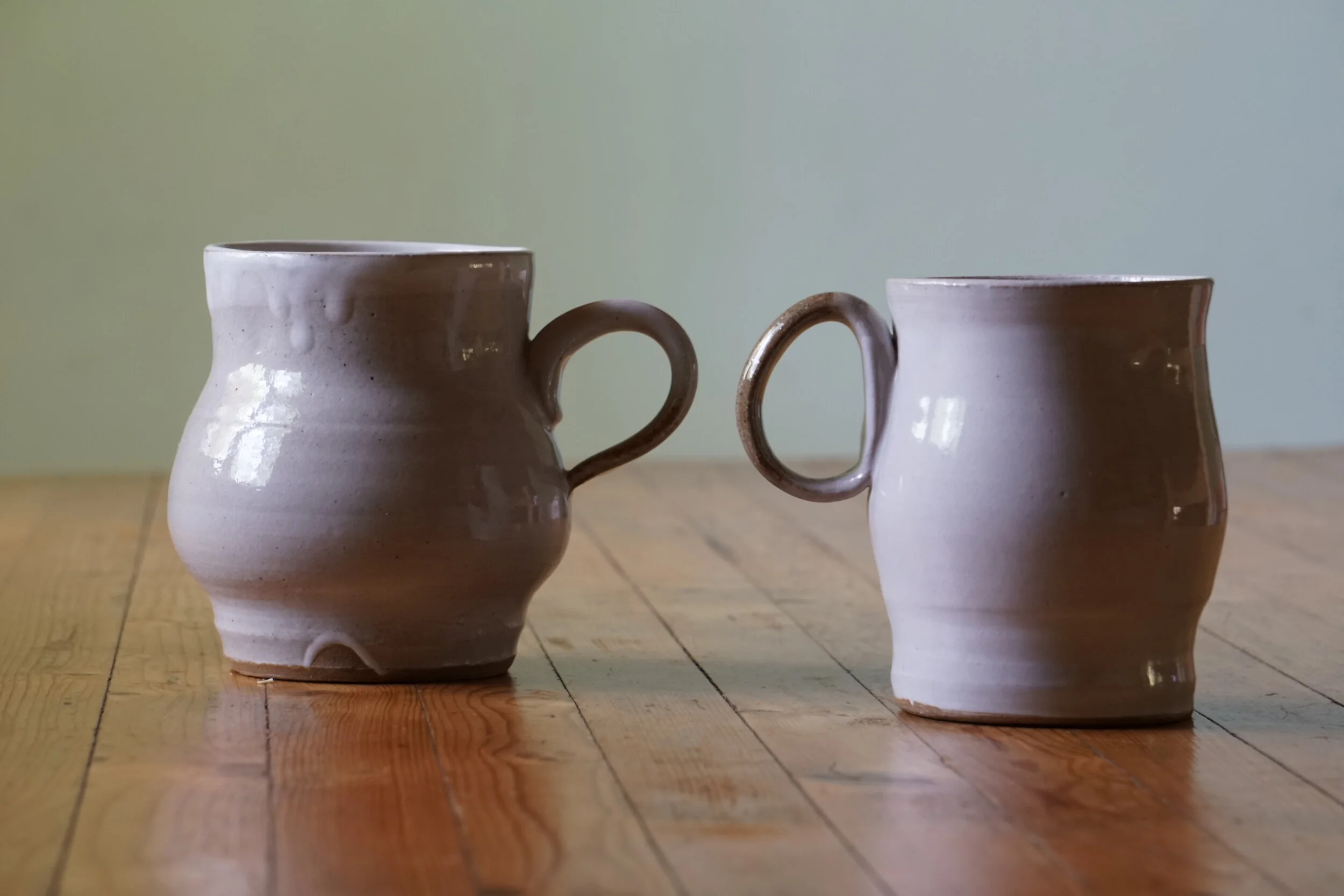 Leach White Mugs
