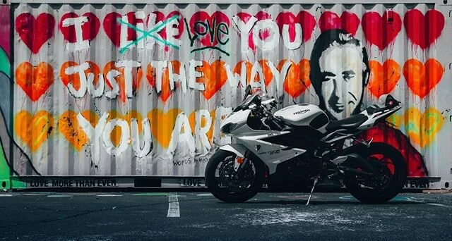 &ldquo;I love you just the way you are&rdquo; 
@mrrogersmovie .
.
.
.
.
.

#motorcycle #moto #bikelife #motorbike #r #rubbersidedown #bike #triumph #biker #daytona675 #motorcycles #doublesandtriple #bikelife #bikersofinstagram #instamoto #bikers #rid