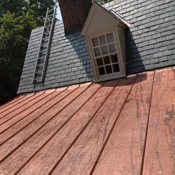 Standing Seam Copper Roof
