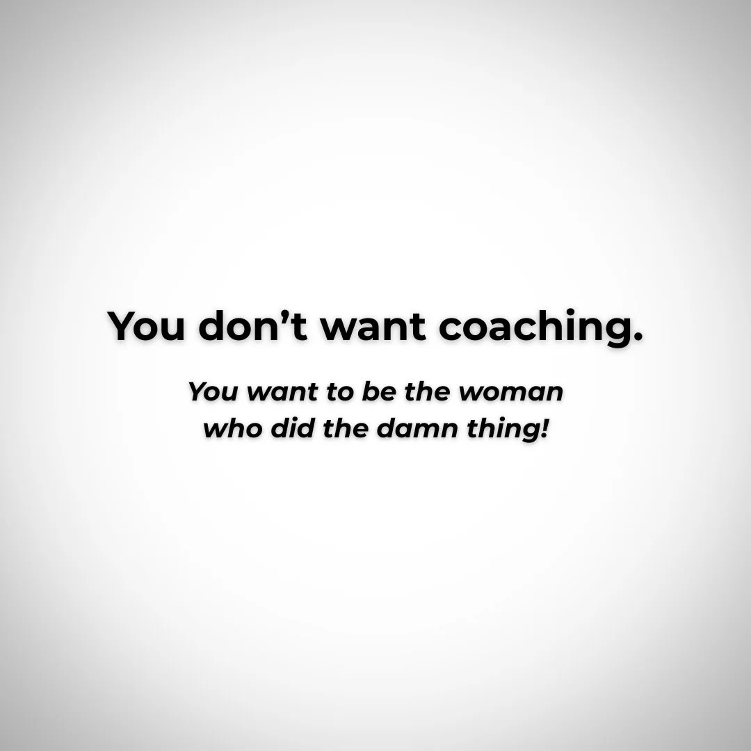 You and I both know you don&rsquo;t want coaching.

No one wakes up and says: 
 &ldquo;You know what I REALLY want? Coaching.&rdquo; 😆

You want to cross the finish line and feel strong doing it. 
You want to train without getting injured or having 