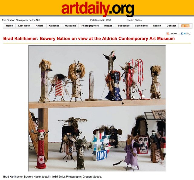 ArtDaily Brad Kahlhamer: Bowery Nation on view at the Aldrich Contemporary Art Museum