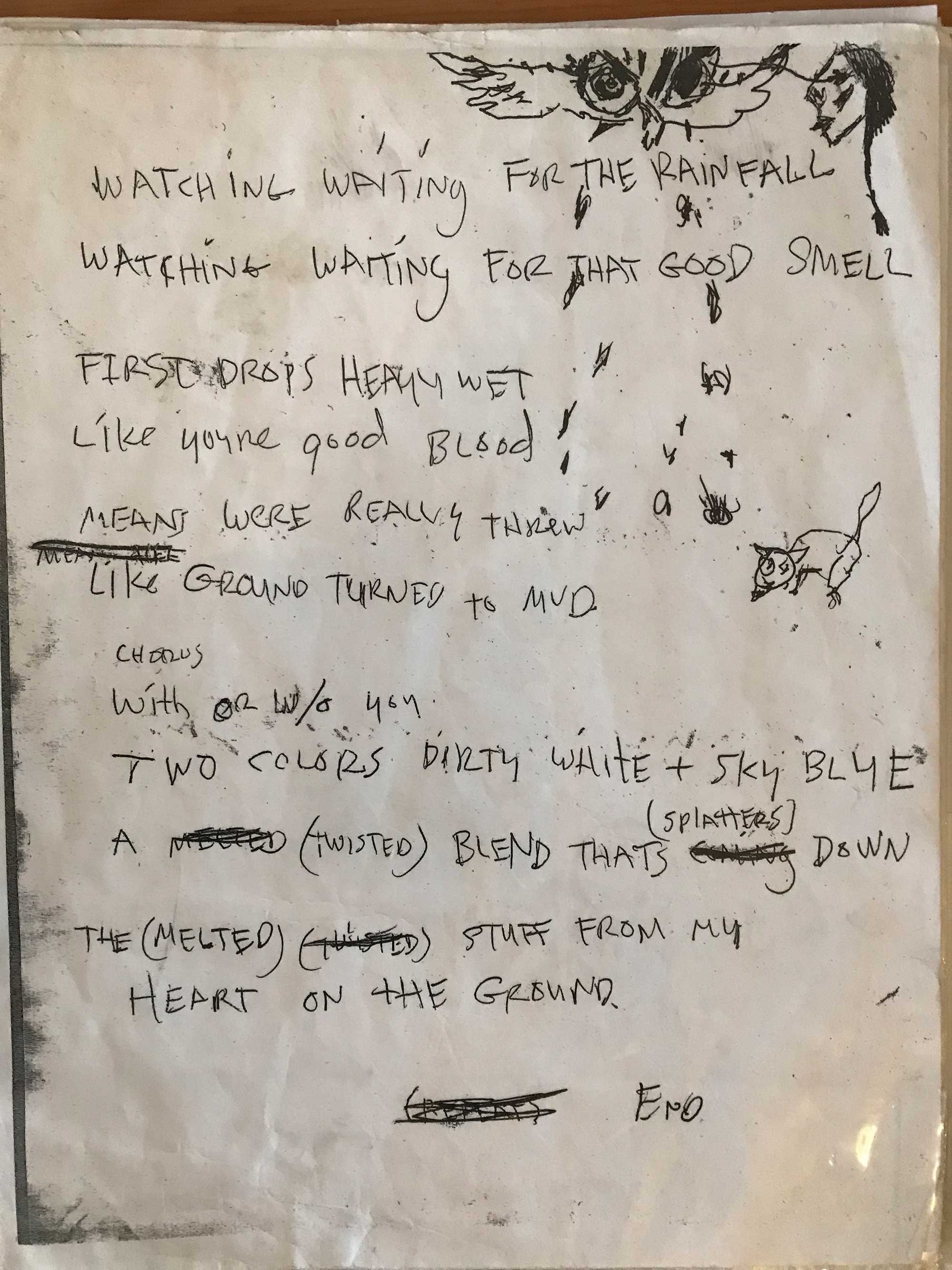  Lyric sheet, 2005 