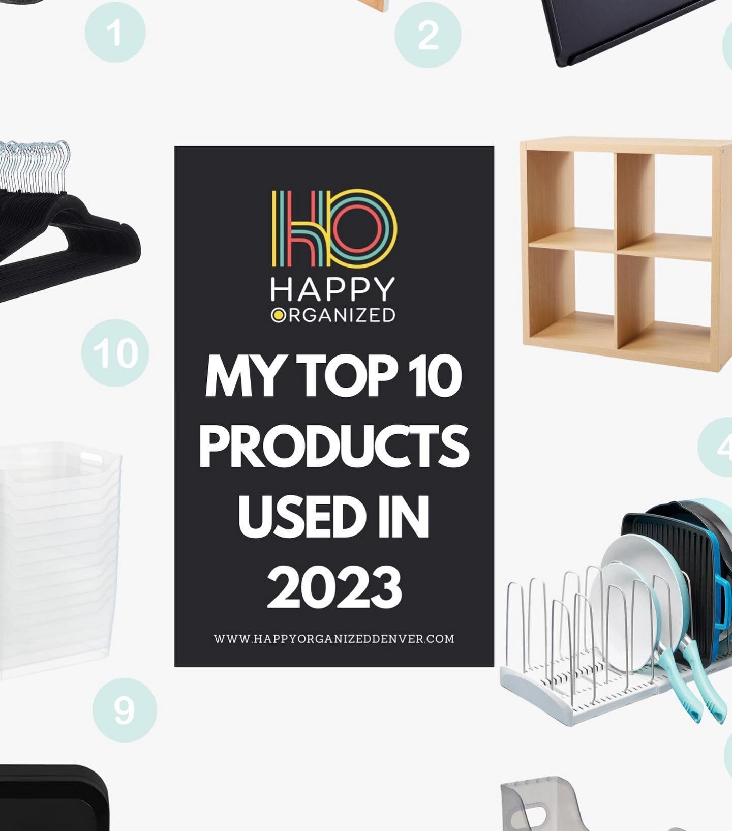 You all asked, so here it is! 
My top 10 favorite products from 2023.
Go check it out on my blog, link in bio.

There are endless products out there and not all of them will work for you. I use these organizing essentials when I know they will help m
