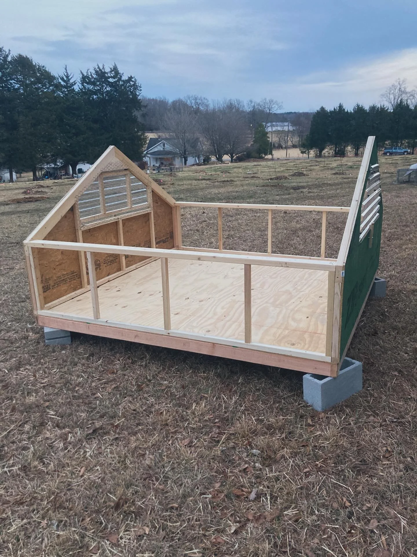 Putting together the frame for our new 8x8 chick brooder based on Polyface Farm&rsquo;s design. Glad we can say goodbye to rackety old brooders as we grow our pastured poultry production for broilers and layers. We&rsquo;ll be moving 200 2-week old b