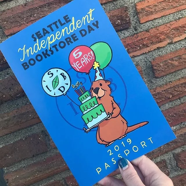 Dreaming about Seattle Independent Bookstore Day this morning and picking out a book to order today from my favorite stop last year: @booklarder. It smelled so good inside the store and it was about half way through our journey! Last year was my firs