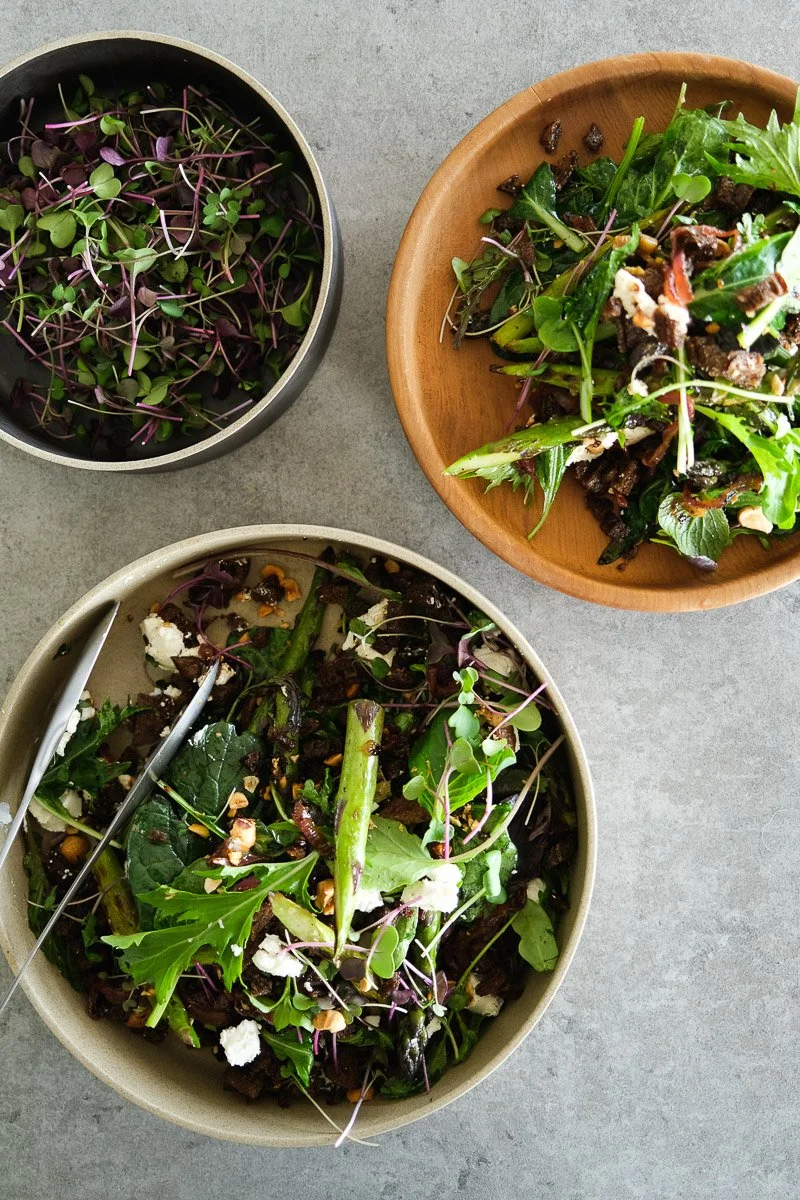 Summer Asparagus &amp; Goats Cheese Salad 