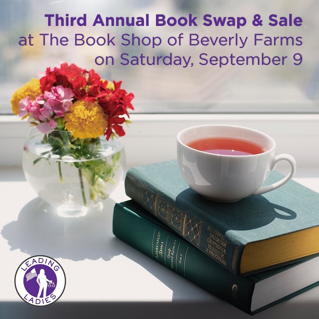 Doing some summer cleaning? Put aside some never-gonna-read-again books for Leading Ladies annual book swap to support area literacy programs. Fiction and non-fiction published since 2000; cookbooks from any era in good condition; jigsaw puzzles with