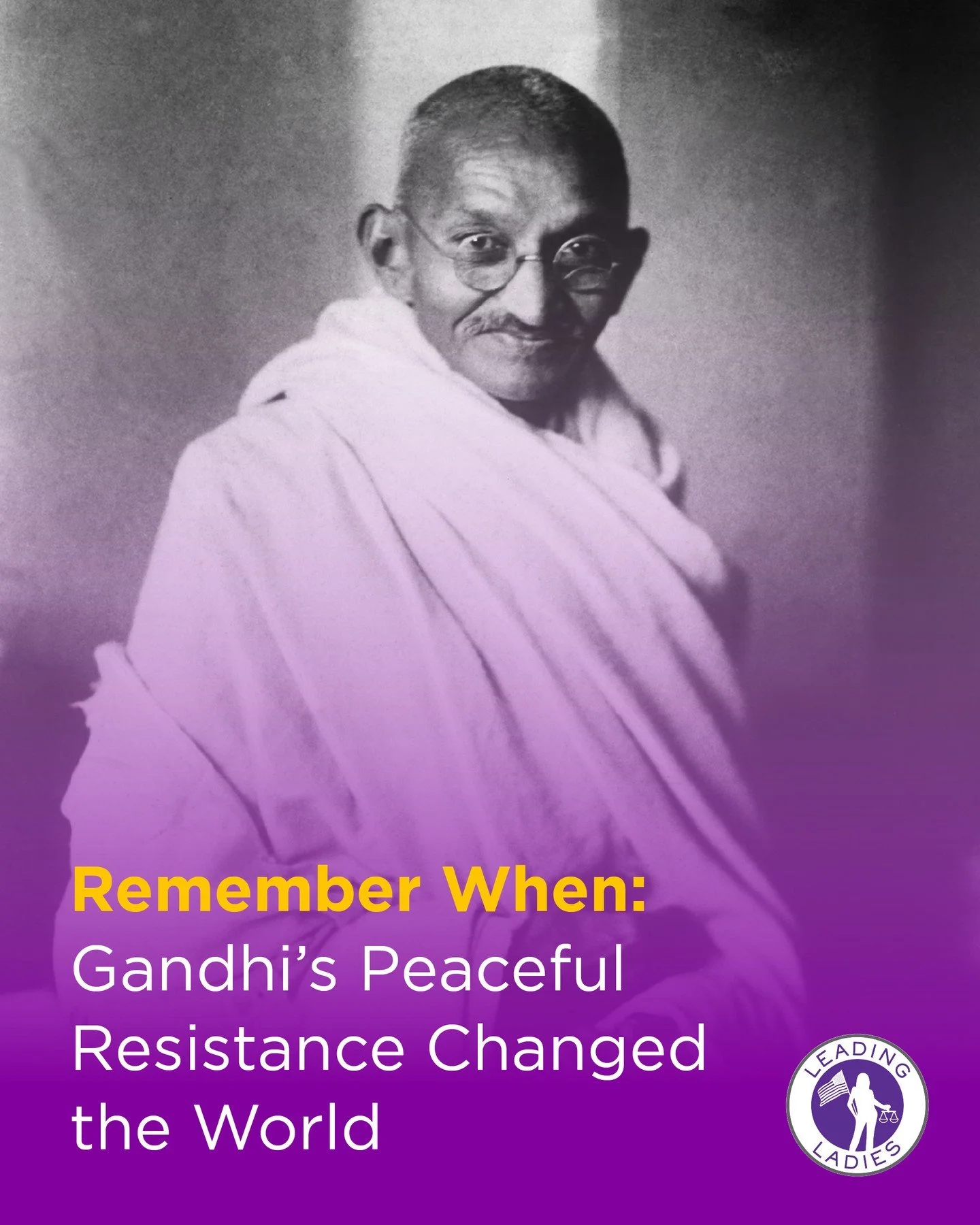 On October 2, 1869, Mohandas Karamchand Gandhi &mdash; known to the world as Mahatma Gandhi &mdash; was born in India. His life became a testament to the extraordinary power of nonviolent resistance.⁠
⁠
Gandhi led India&rsquo;s movement for independe