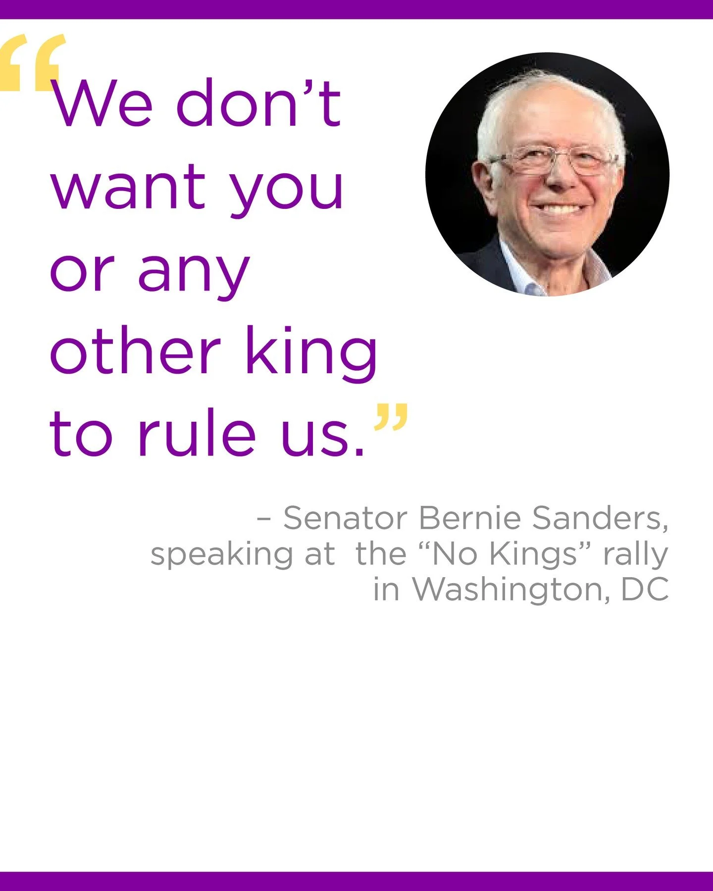“We don’t want you or any other king to rule us.”
— Senator Bernie Sanders, speaking at  the “No Kings” rally in Washington, DC
The anger didn’t fade. It grew.
For the third time this year, people floo