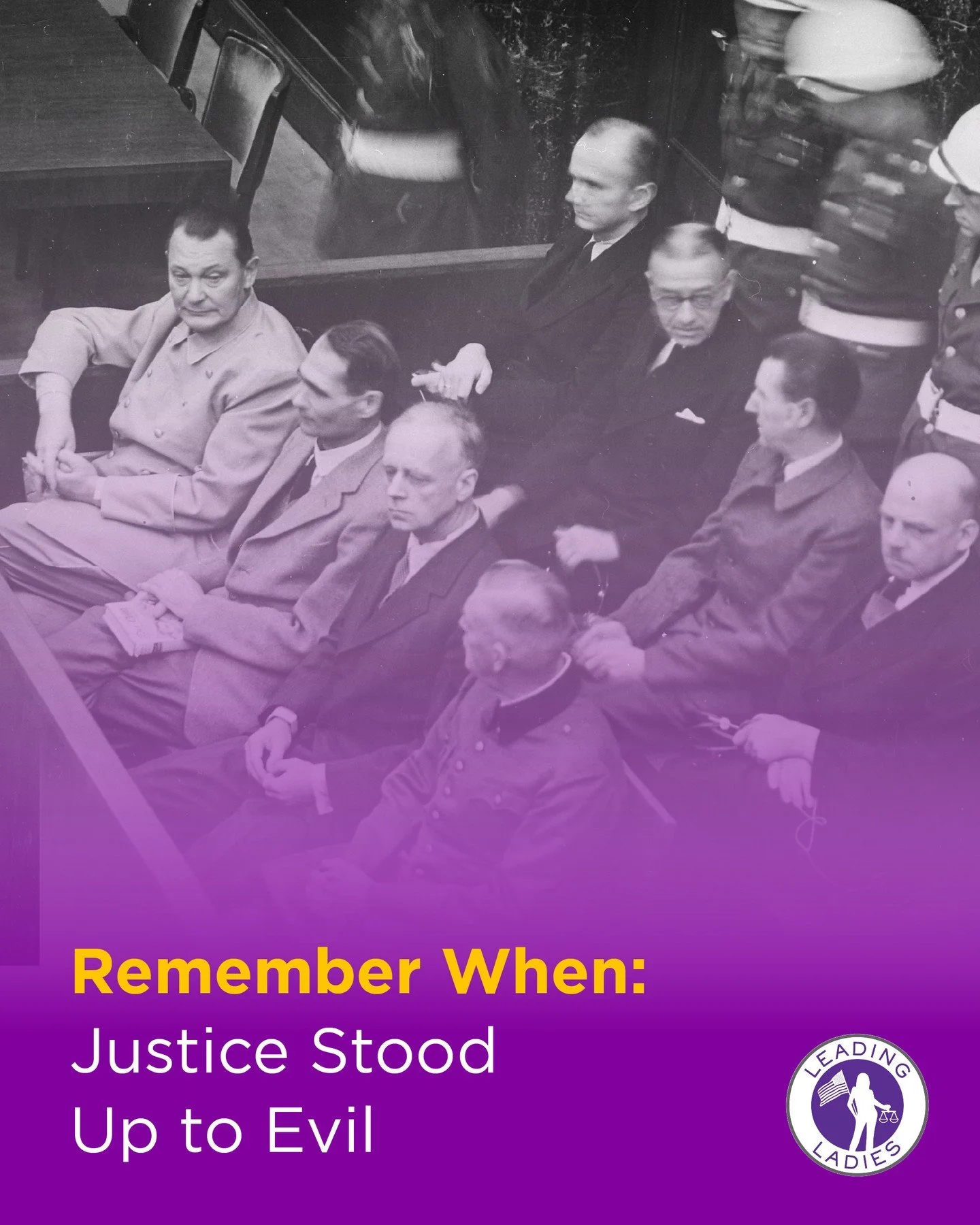 On this day in 1945, the Nuremberg Trials began &mdash; the first time in history that international courts held leaders accountable for crimes against humanity.⁠
⁠
Twenty-two former Nazi officials stood trial for atrocities committed during the Holo