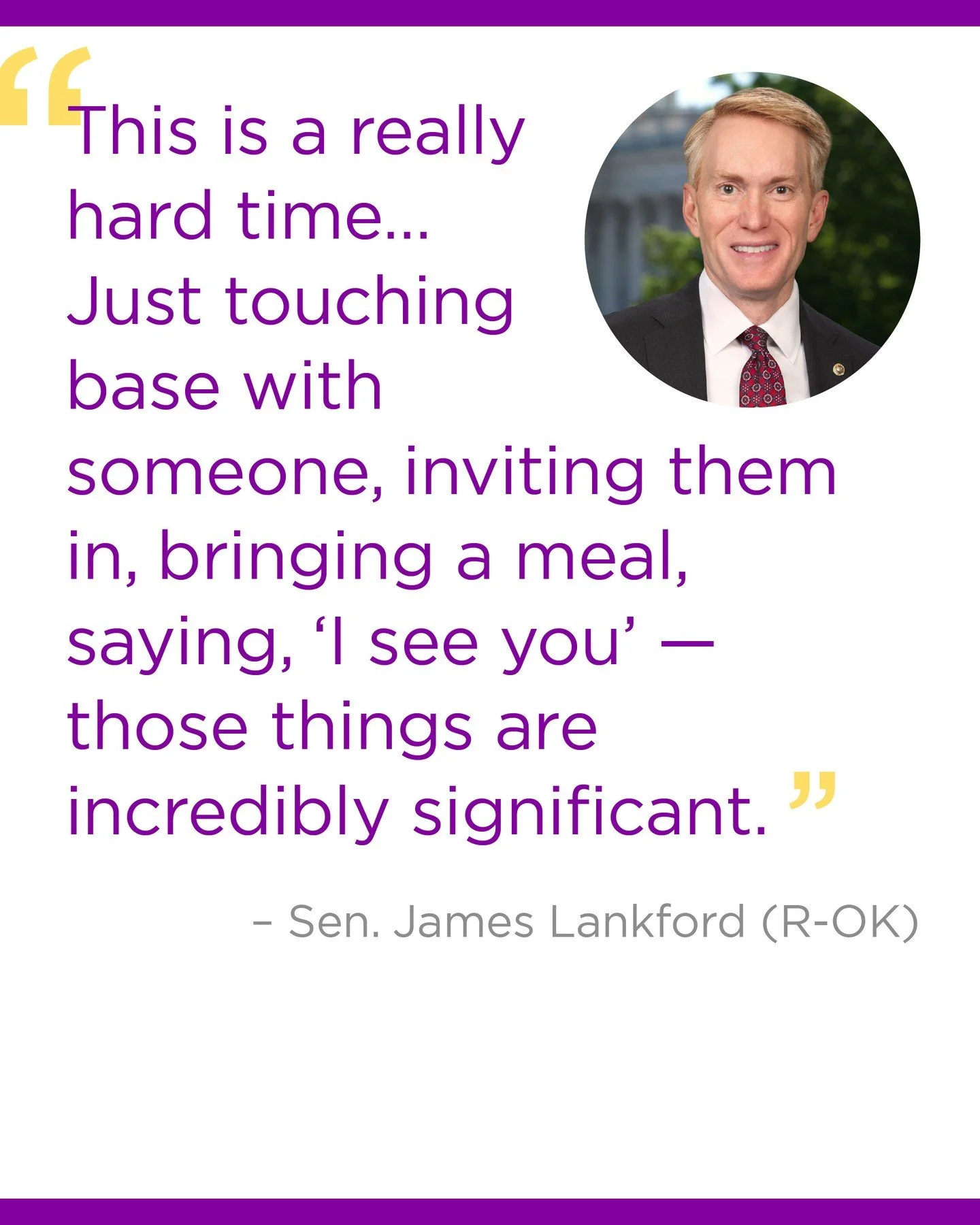 At a time when politics often feels loud and bitter, Senator James Lankford offered a quietly powerful reminder on CNN&rsquo;s State of the Union.⁠
⁠
Acknowledging how isolating this season can be, he spoke not about policy or party, but about simple