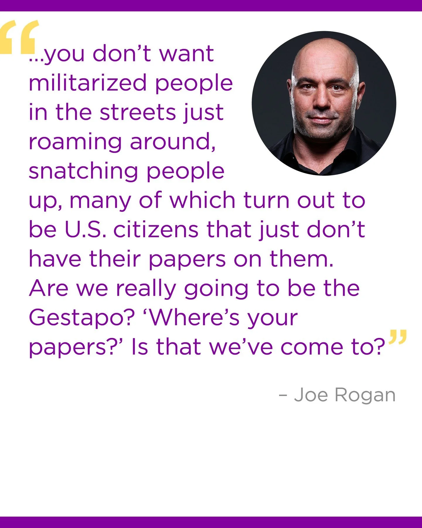 Joe Rogan isn&rsquo;t known for careful or conventional political commentary. But when a clip from his podcast was featured on &ldquo;ABC&rsquo;s This Week&rdquo;&mdash;he raised a question that cuts to the heart of what&rsquo;s unfolding in Minneapo