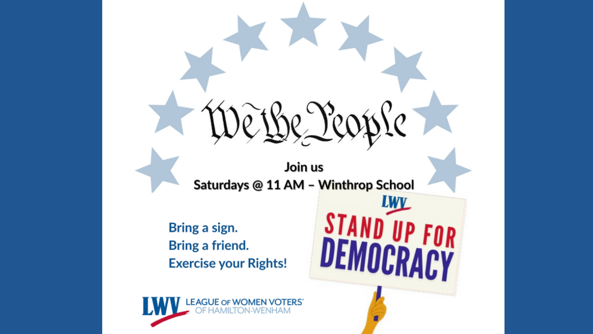 43rd Stand Out for Democracy Event