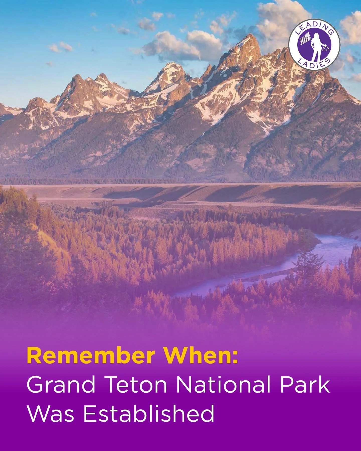 In 1929, as the country stood on the edge of economic crisis, Congress established Grand Teton National Park.⁠
⁠
Even in uncertain times, there was agreement on something lasting: preserving extraordinary landscapes for the public&mdash;not for a sea