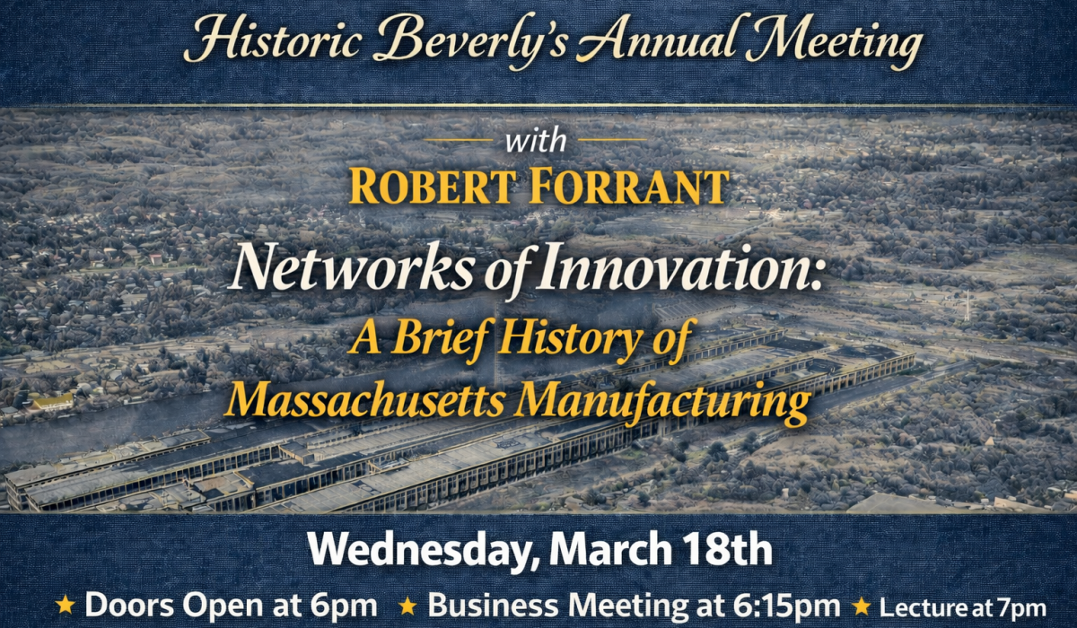 Historic Beverly Annual Meeting