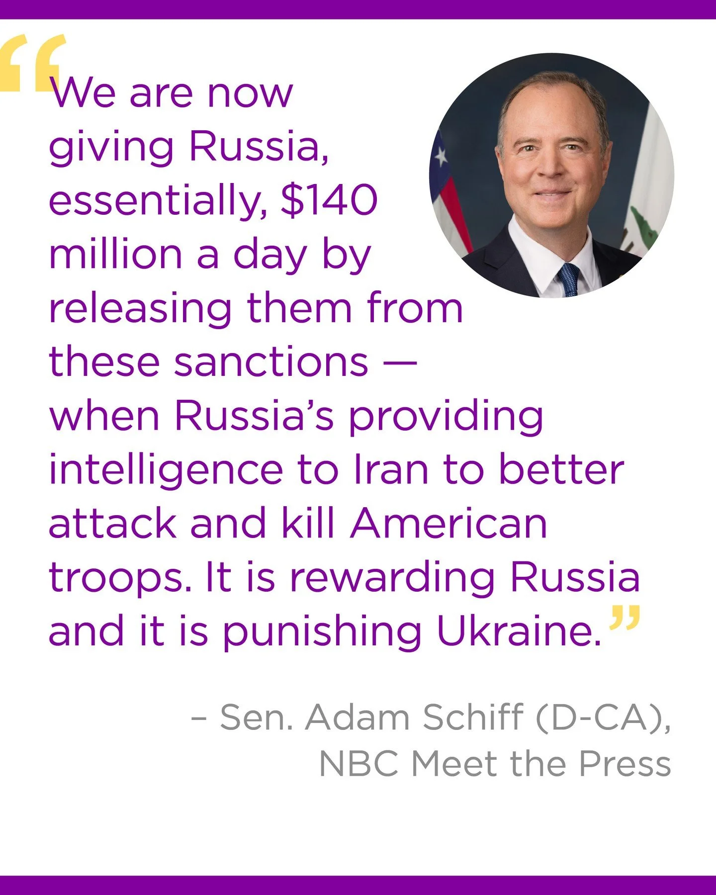 Thirteen American service members have come home in flag-draped coffins &mdash; seven more than just last week. Russia is now providing intelligence to Iran to help target our troops in the Middle East. And the Trump administration's response? Quietl