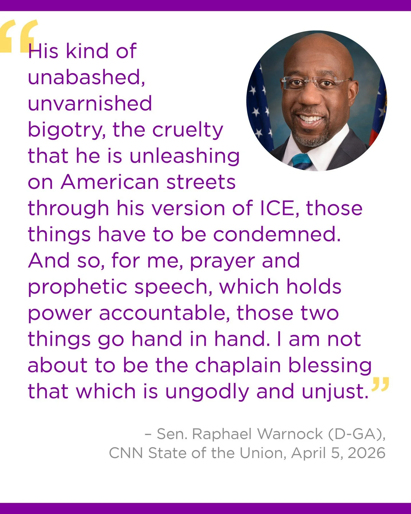 On Easter Sunday morning, as millions of Americans filled church pews to hear messages of hope and renewal, one of those preachers also happens to hold a seat in the United States Senate. Raphael Warnock serves as senior pastor of Ebenezer Baptist Ch