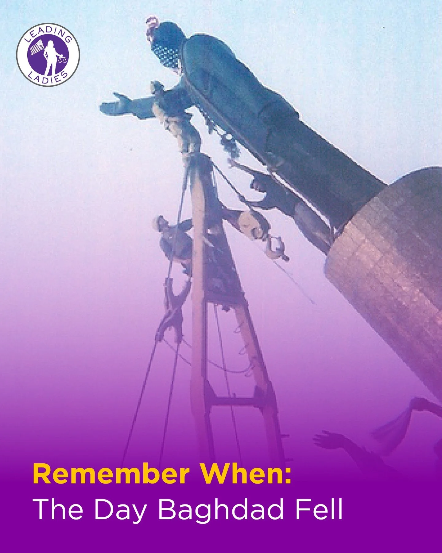 The statue came down in under an hour. On April 9, 2003, American forces entered the heart of Baghdad, and images of Saddam Hussein's toppled effigy flashed across television screens around the world. Senior administration officials called it a turni