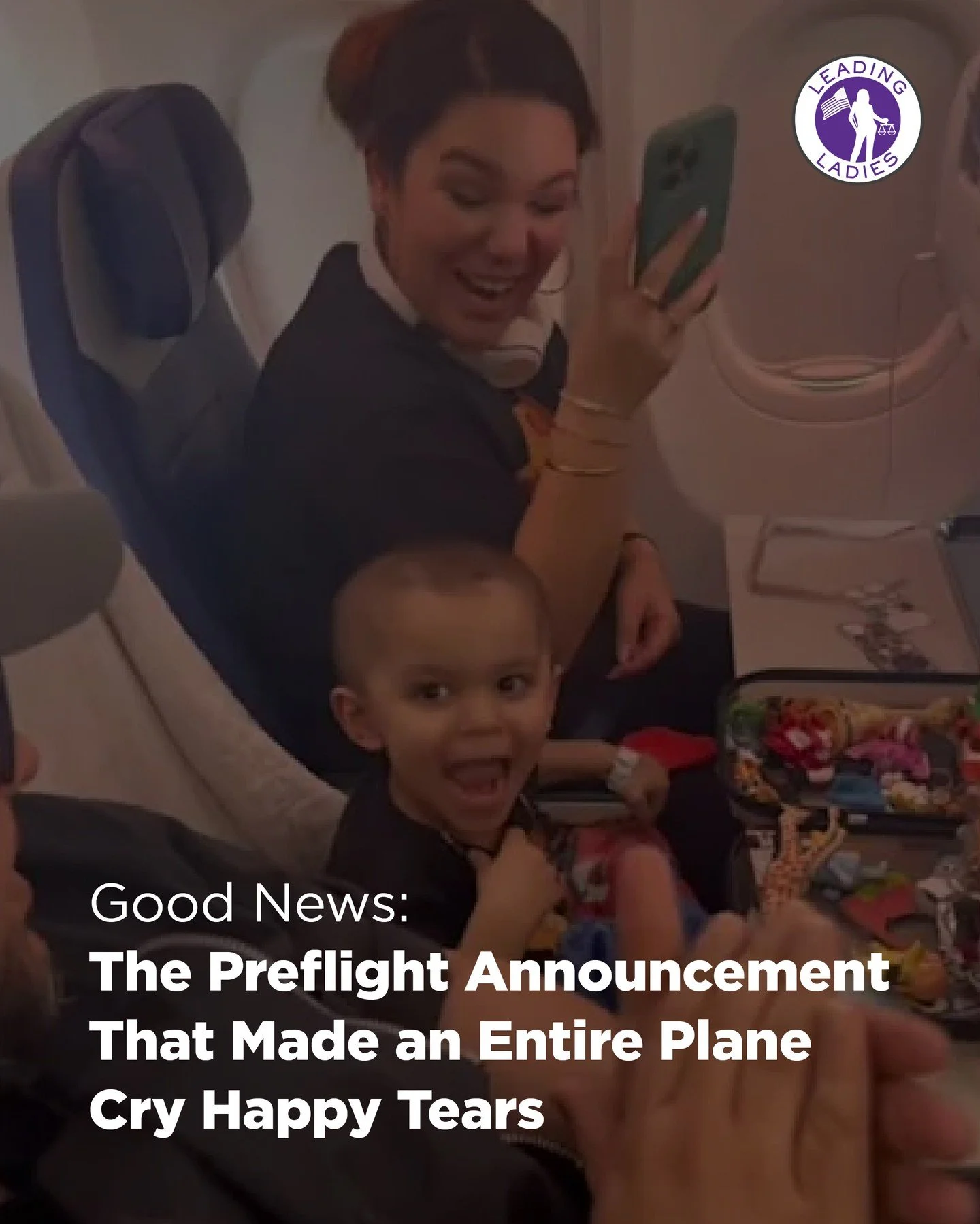 As passengers settled into a Southwest Airlines flight, a flight attendant came over the speaker to share that there was a "very special passenger" on board. That passenger was two-year-old Cruz, a little boy who had just won the fight of h