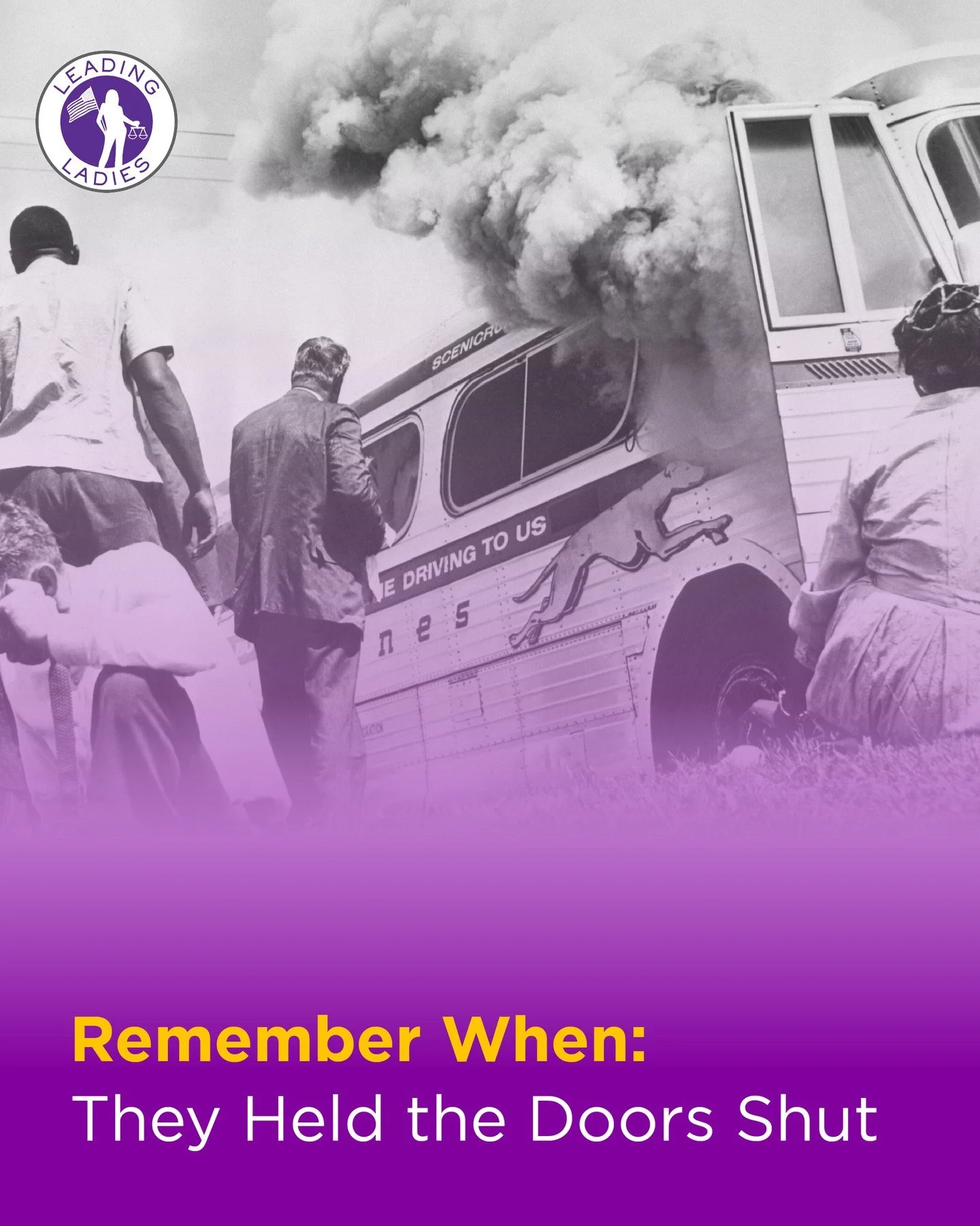 Thick grey smoke choked the air inside the Greyhound bus as shards of glass rained down on the seats. Outside, a mob of white supremacists held the doors shut, intending for the passengers to burn alive. These men and women were not soldiers; they we