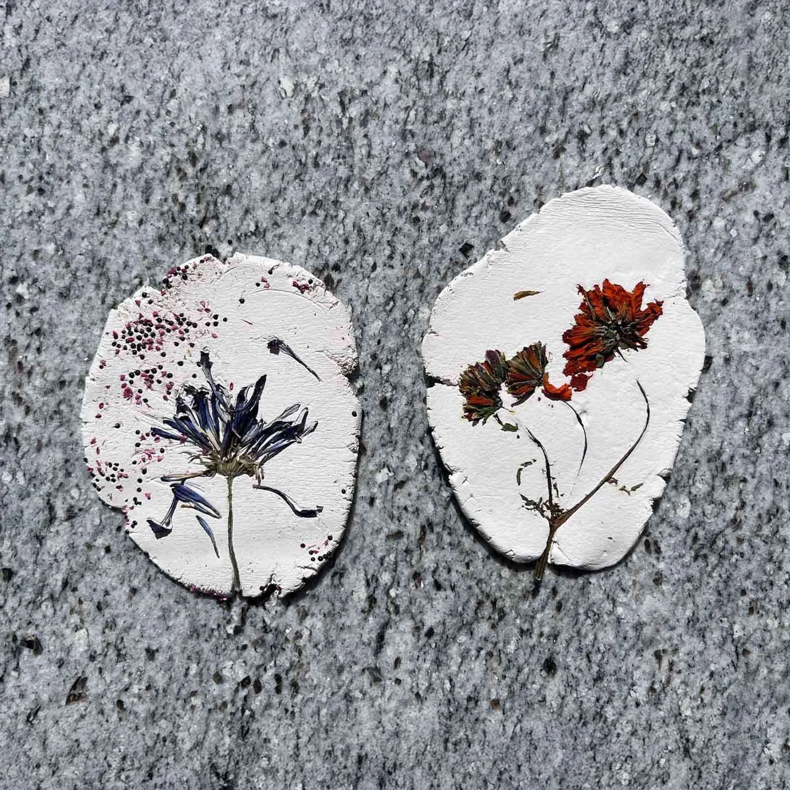 Clay Pressed Flowers