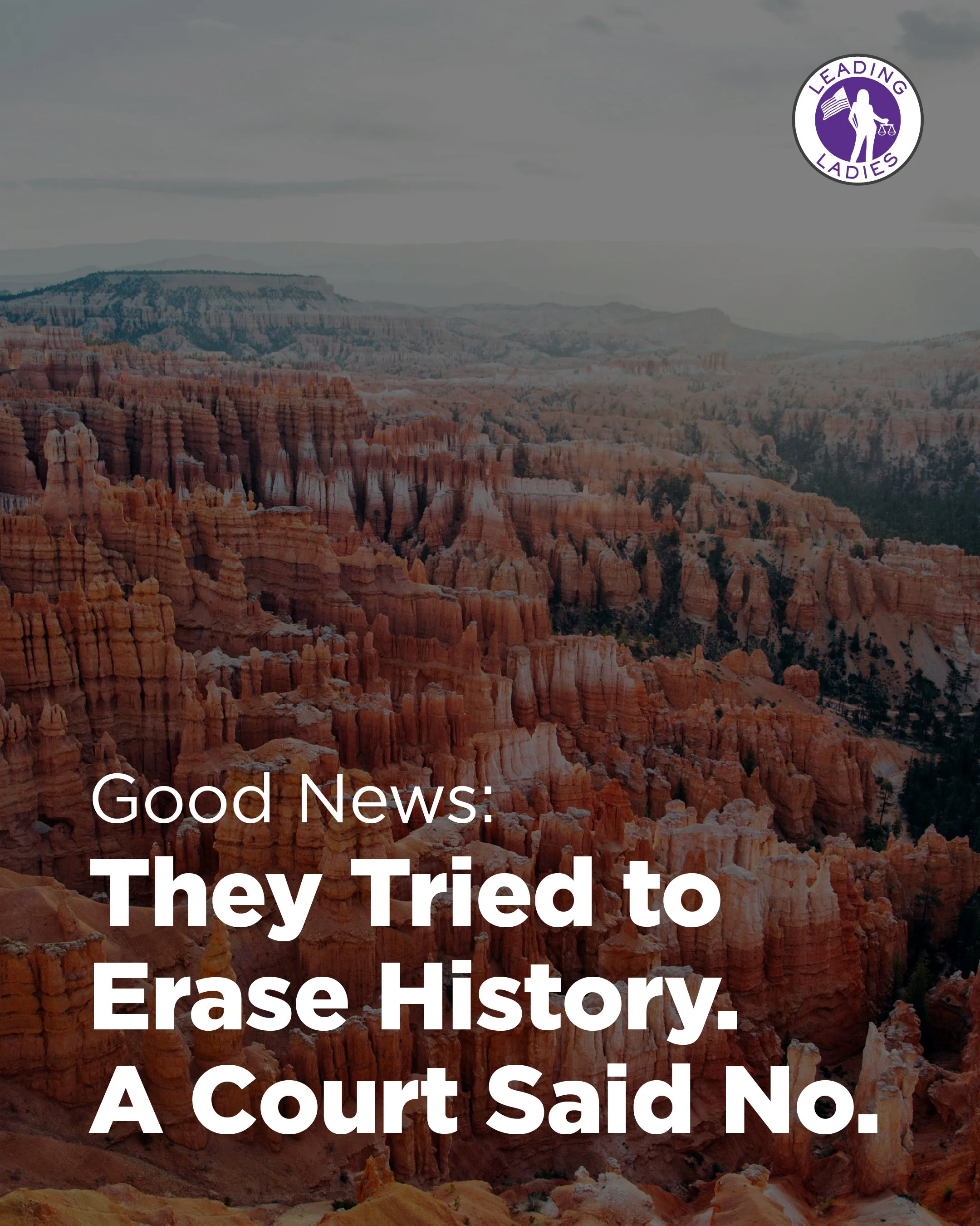 Good News: They Tried to Erase History. A Court Said No.
