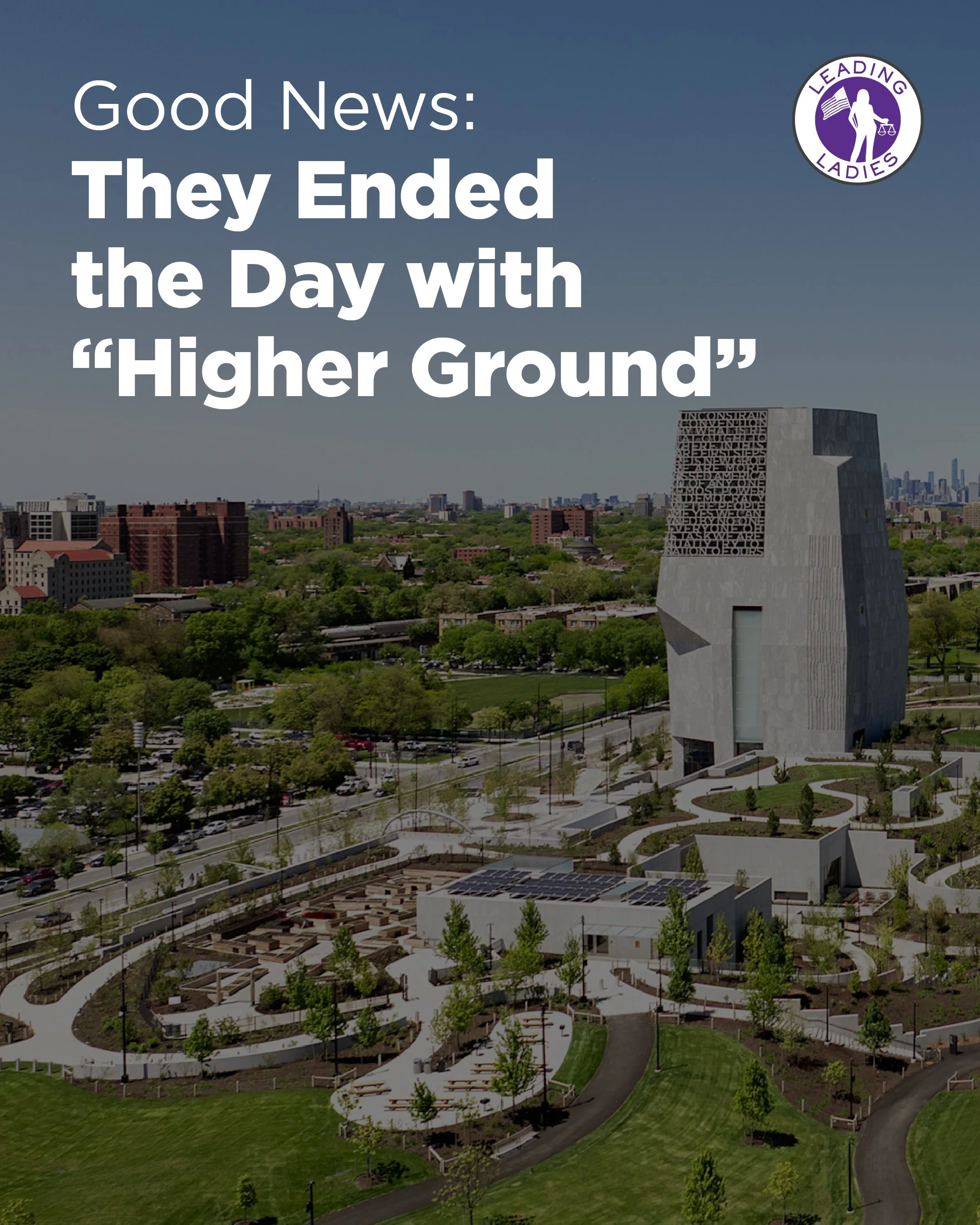 Good News: They Ended the Day with “Higher Ground”
