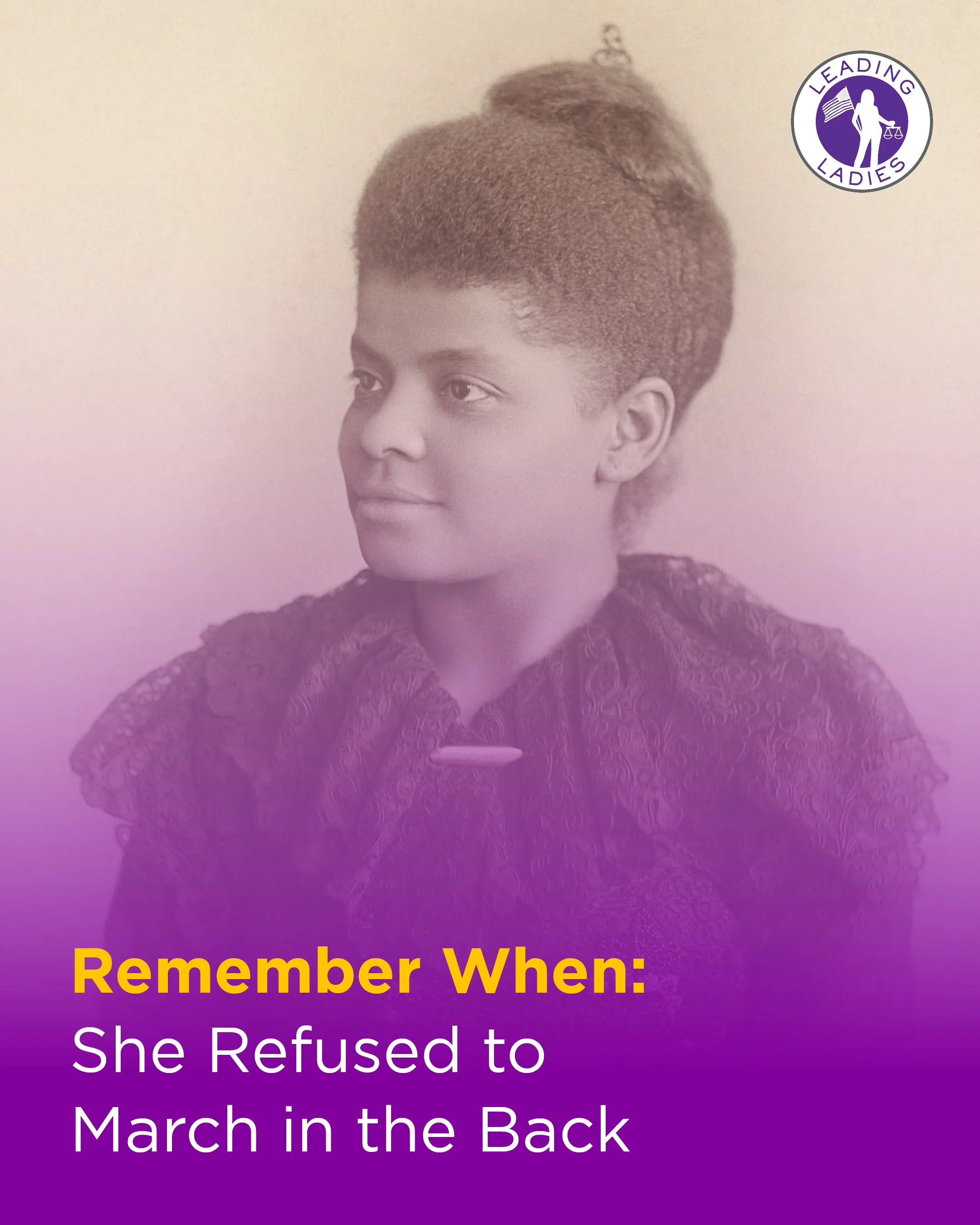 Remember When: She Refused to March in the Back
