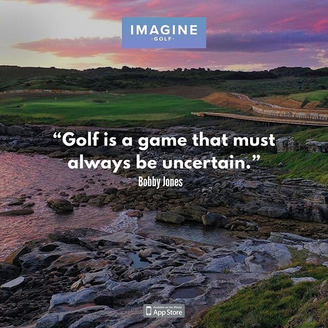 Approach the game, Bobby Jones says, with &quot;courageous timidity...&quot; Today, we jump into a new spotlight with Imagine Golf. Listen to today's daily drive to learn more.
&bull;
Imagine Golf is the #1 app for golfers working on their mental gam